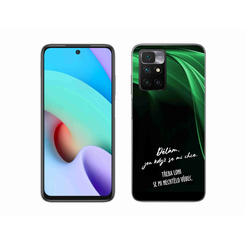 Gélový kryt mmCase na Xiaomi Redmi 10/Redmi 10 (2022) - vtipný text 12 čierne pozadie