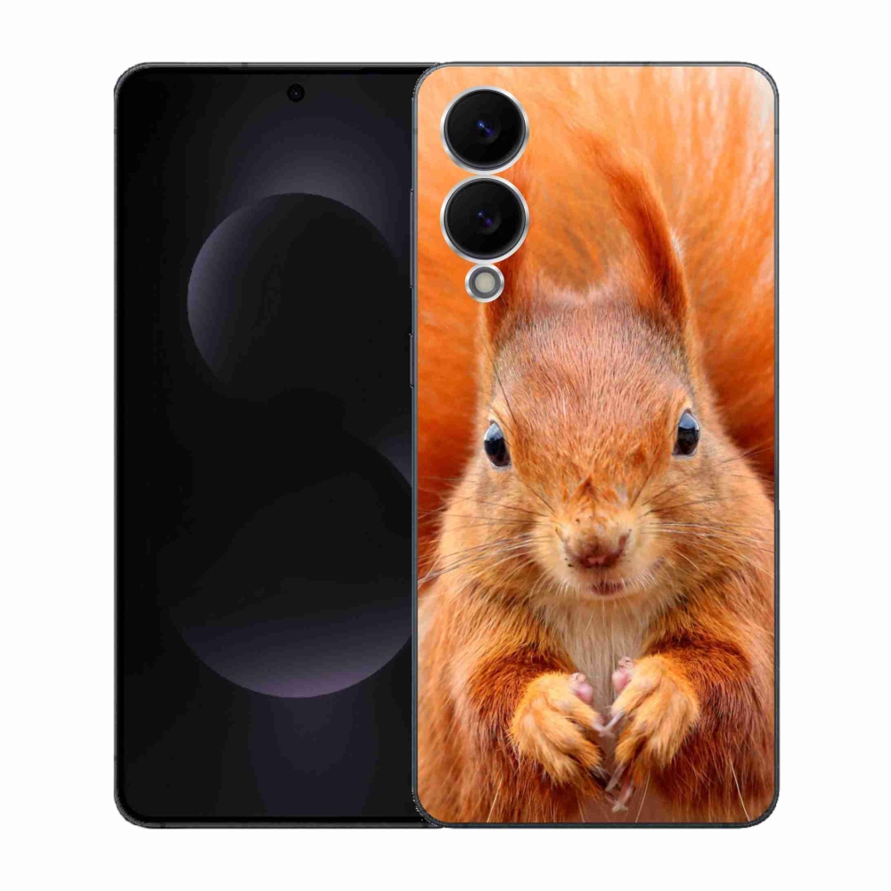 Gélový kryt mmCase na Samsung Galaxy S25 Edge - veverička