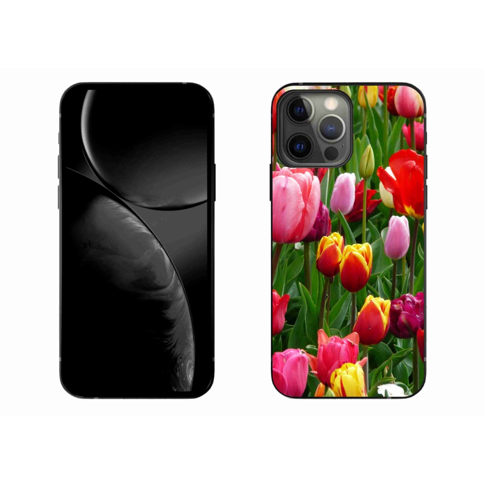Gélový kryt mmCase na iPhone 13 Pro Max - tulipány