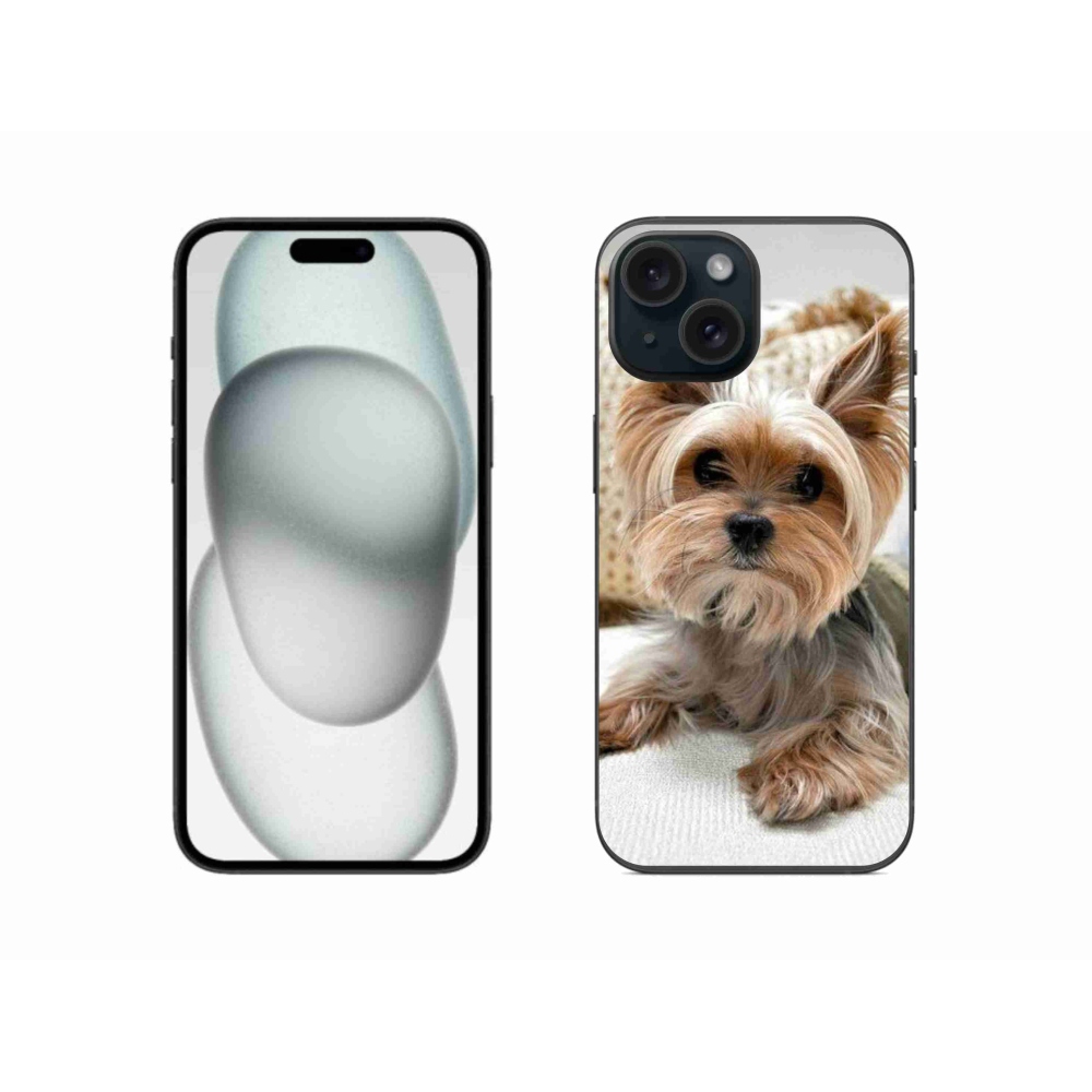 Gélový obal mmCase na iPhone 15 - yorkšír 5