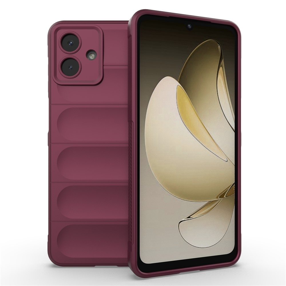 Rugg odolný gélový obal na Samsung Galaxy A07 4G - vínový