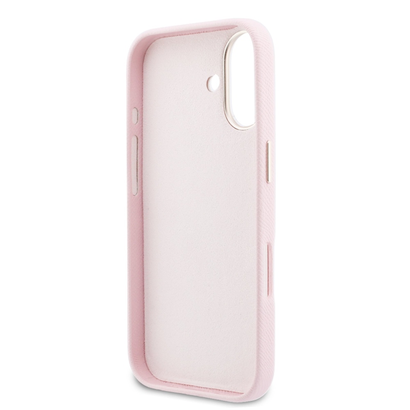 Zadný kryt s logom Guess PU Resin pre iPhone 17 Pink