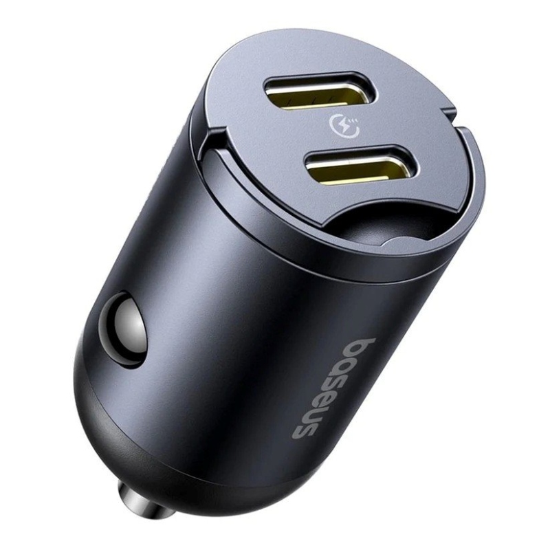 Mini nabíjačka do auta Baseus Tiny Star USB-C/USB-C 30W Cosmic Black