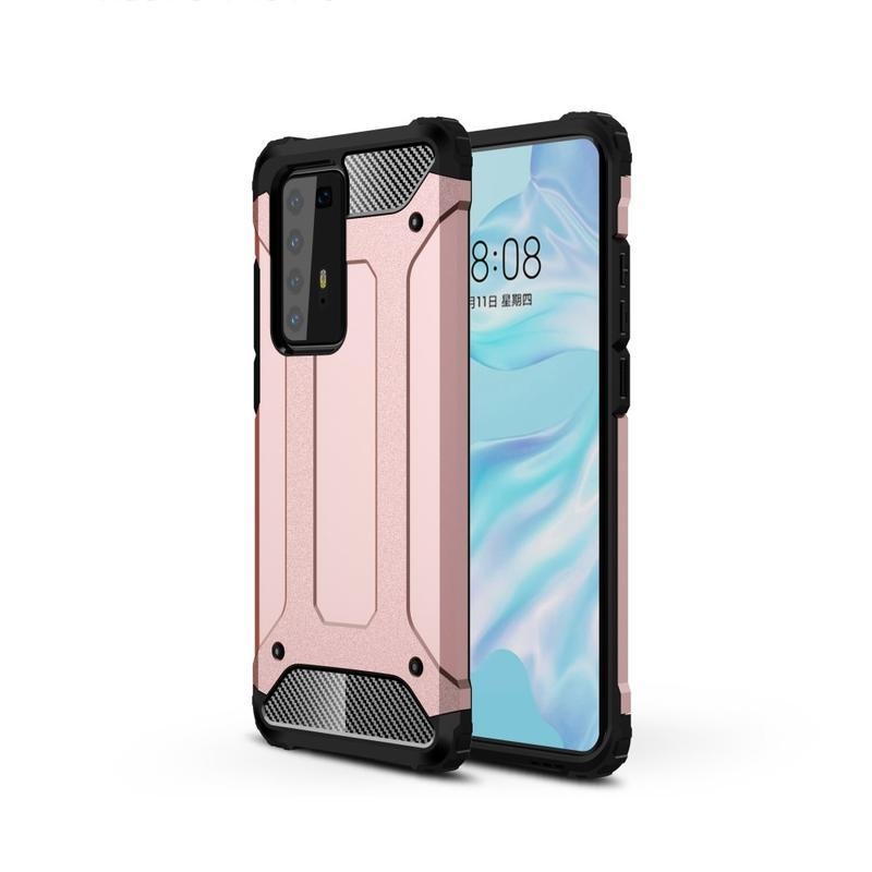 Armor hybridný odolný kryt na mobil Huawei P40 Pro - růžovozlaté