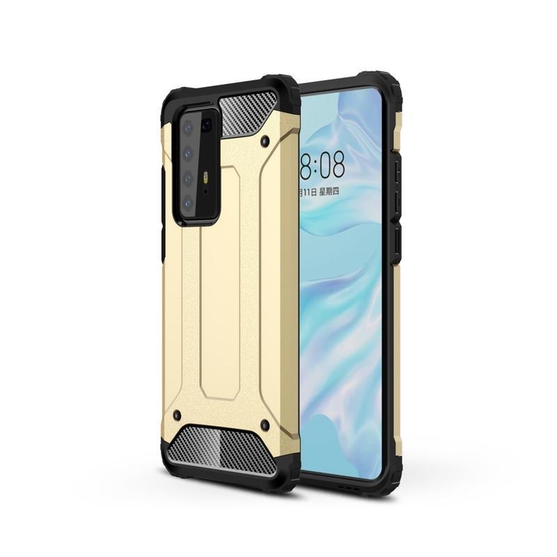 Armor hybridný odolný kryt na mobil Huawei P40 Pro - zlaté