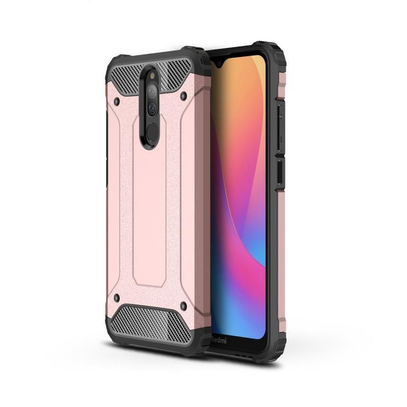 Armor hybridných odolný kryt na mobil Xiaomi Redmi 8A / Redmi 8 - ružovozlatá
