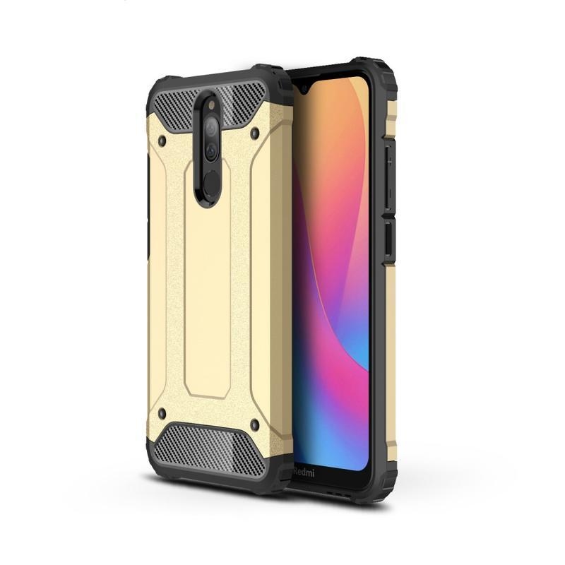 Armor hybridných odolný kryt na mobil Xiaomi Redmi 8A / Redmi 8 - zlatý