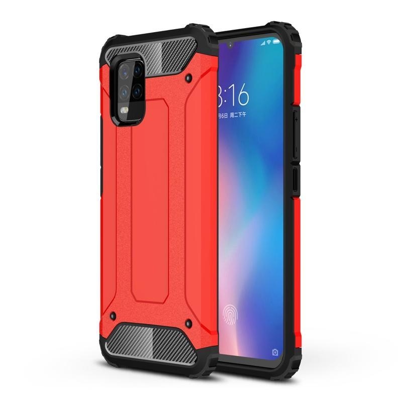 Armor odolný hybridný kryt na mobil Xiaomi Mi 10 Lite - červený