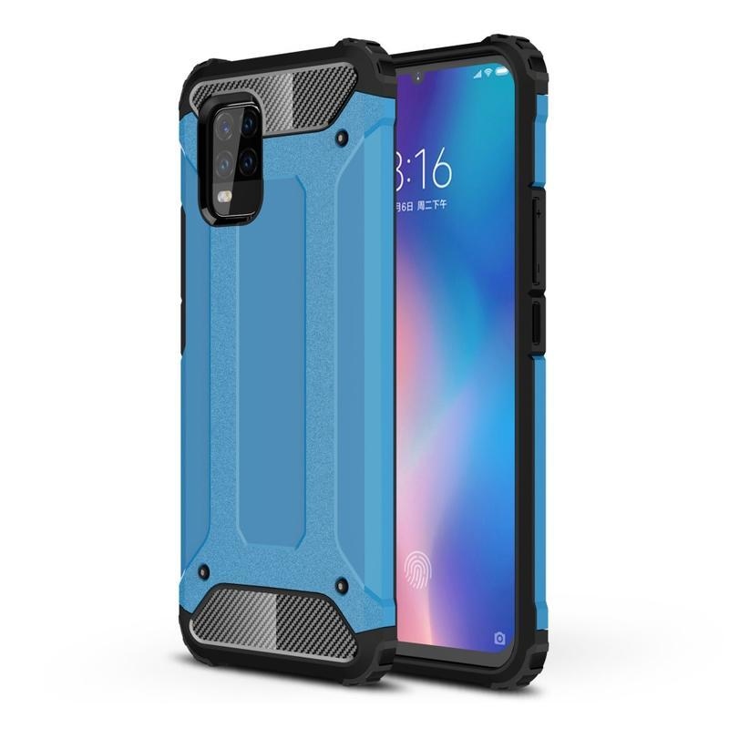 Armor odolný hybridný kryt na mobil Xiaomi Mi 10 Lite - svetlomodrý