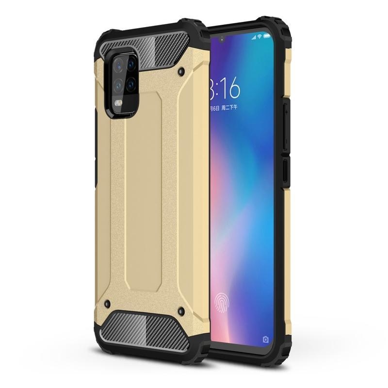 Armor odolný hybridný kryt na mobil Xiaomi Mi 10 Lite - zlatý