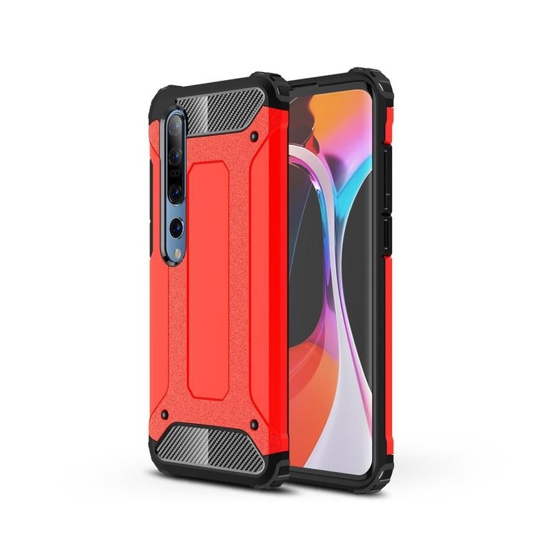 Armor odolný hybridný kryt na mobil Xiaomi Mi 10 / Mi 10 Pro - červený