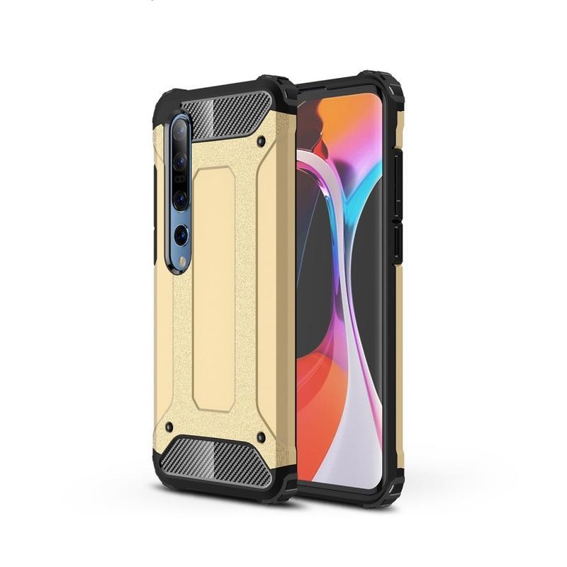 Armor odolný hybridný kryt na mobil Xiaomi Mi 10 / Mi 10 Pro - zlatý