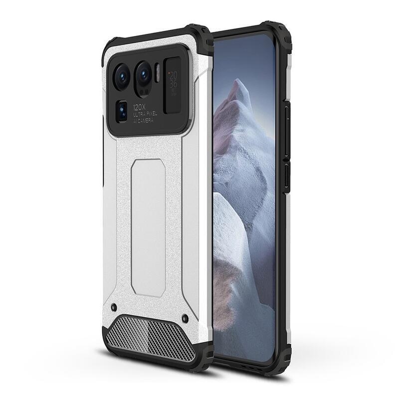 Armor odolný hybridný kryt na mobil Xiaomi Mi 11 Ultra - strieborný