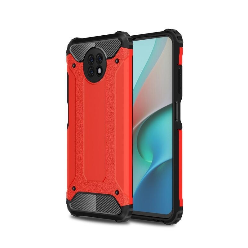 Armor odolný hybridný kryt na mobil Xiaomi Redmi Note 9T 5G - červený