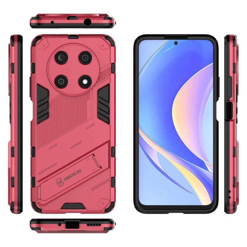 Armory odolný hybridný kryt s výklopným stojanom pre mobil Huawei Nova Y90 - rose