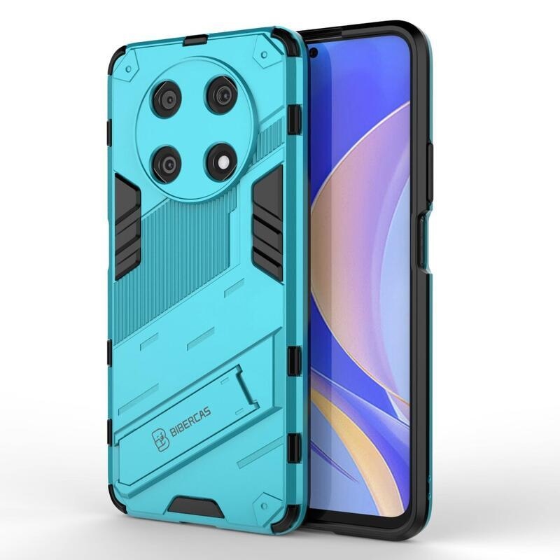 Armory odolný hybridný kryt s výklopným stojanom pre mobil Huawei Nova Y90 - svetlomodrý