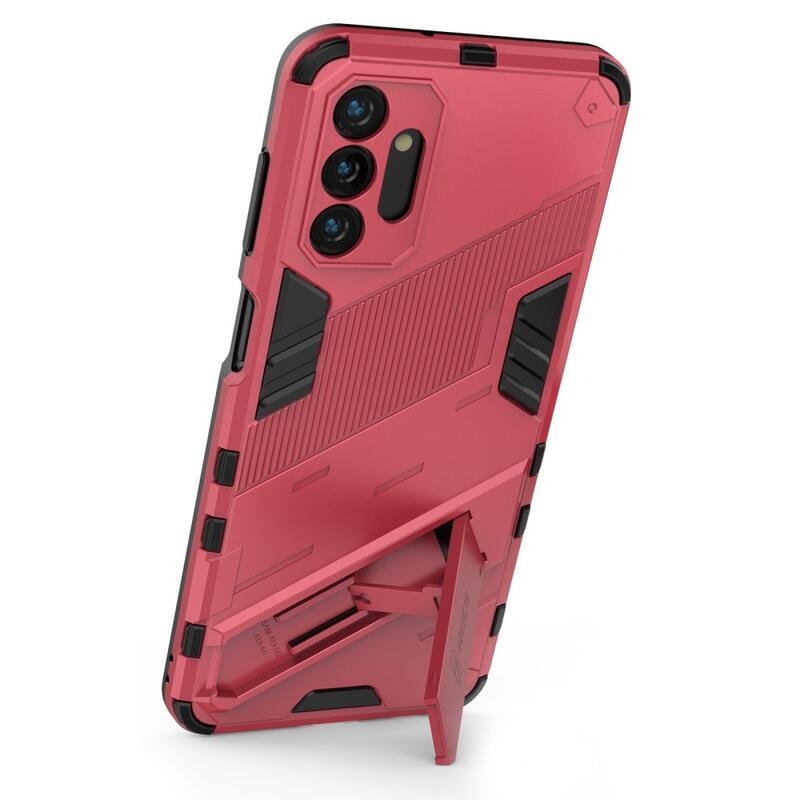 Armory odolný hybridný kryt s výklopným stojanom pre mobil Samsung Galaxy A13 5G/Galaxy A04s (164.7 x 76.7 x 9.1 mm) - rose