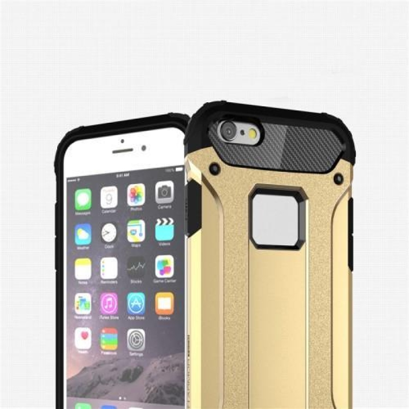 Armory hybridný odolný obal na iPhone 6s Plus a 6 Plus - strieborný