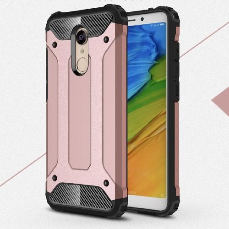 Armor hybridný odolný obal na Xiaomi Redmi 5 - rosegold