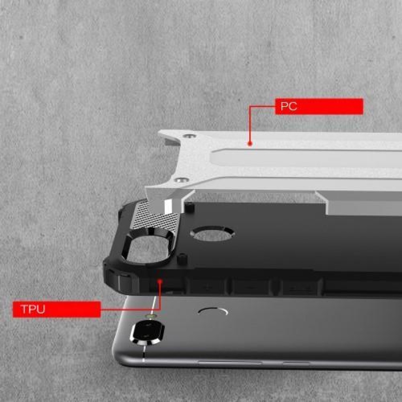 Armor hybridný odolný obal pre Xiaomi Redmi 6A - čierny