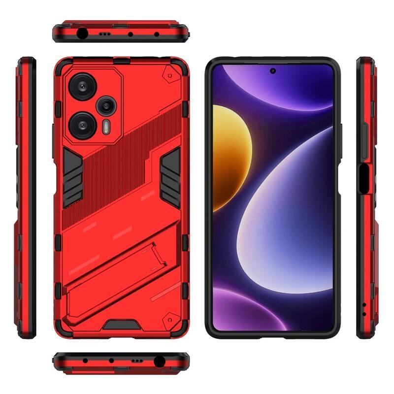 Armory odolný hybridný kryt na Xiaomi Poco F5 - červený