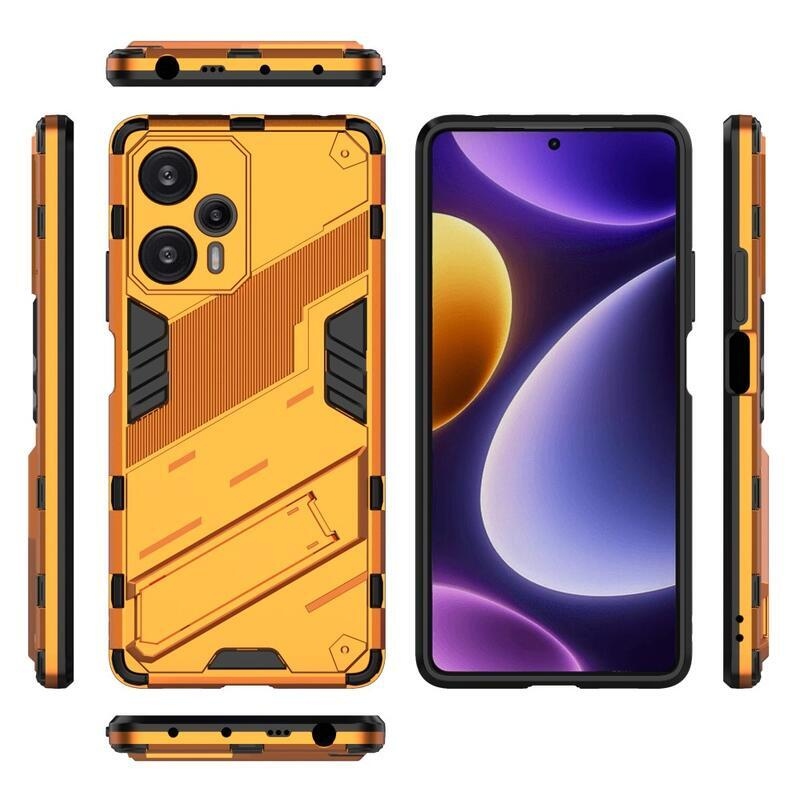 Armory odolný hybridný kryt na Xiaomi Poco F5 - oranžový