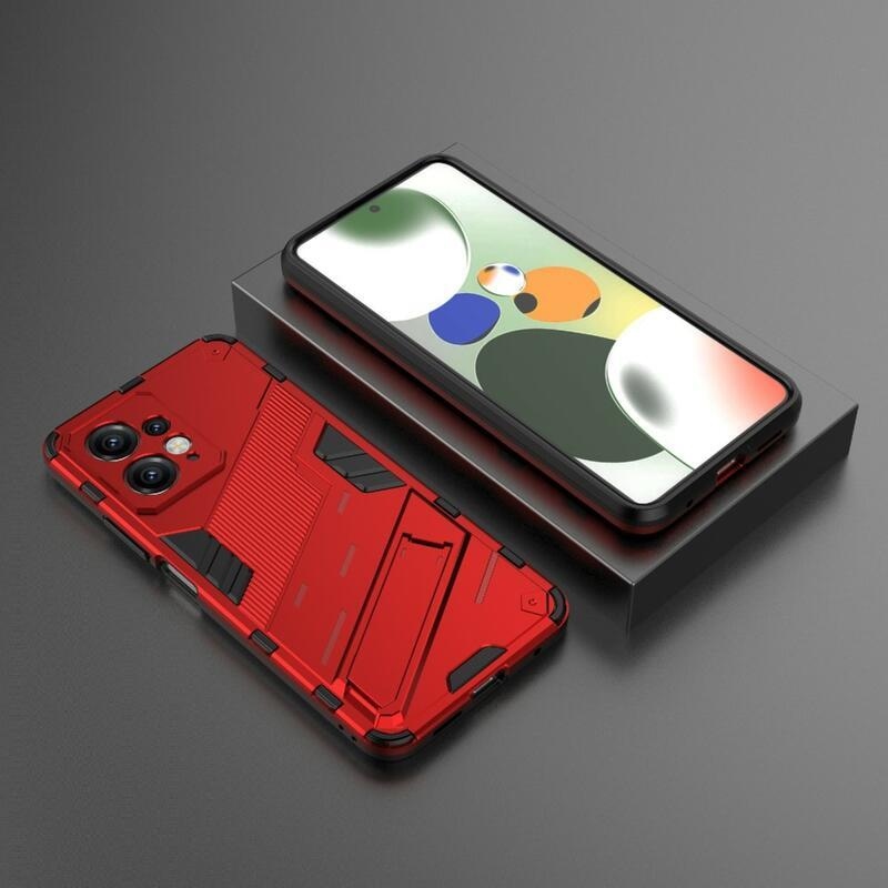 Armory odolný hybridný kryt na Xiaomi Redmi Note 12 4G - červený