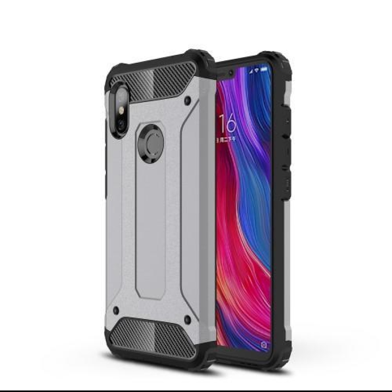 Armor odolný hybridný kryt na Xiaomi Redmi Note 6 Pro - sivý