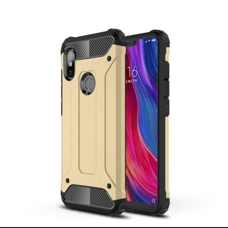 Armor odolný hybridný kryt na Xiaomi Redmi Note 6 Pro - zlatý