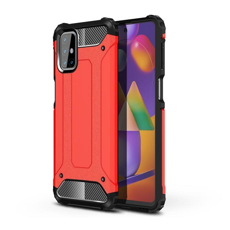 Armor odolný hybridný kryt pre mobil Samsung Galaxy M31s - červený