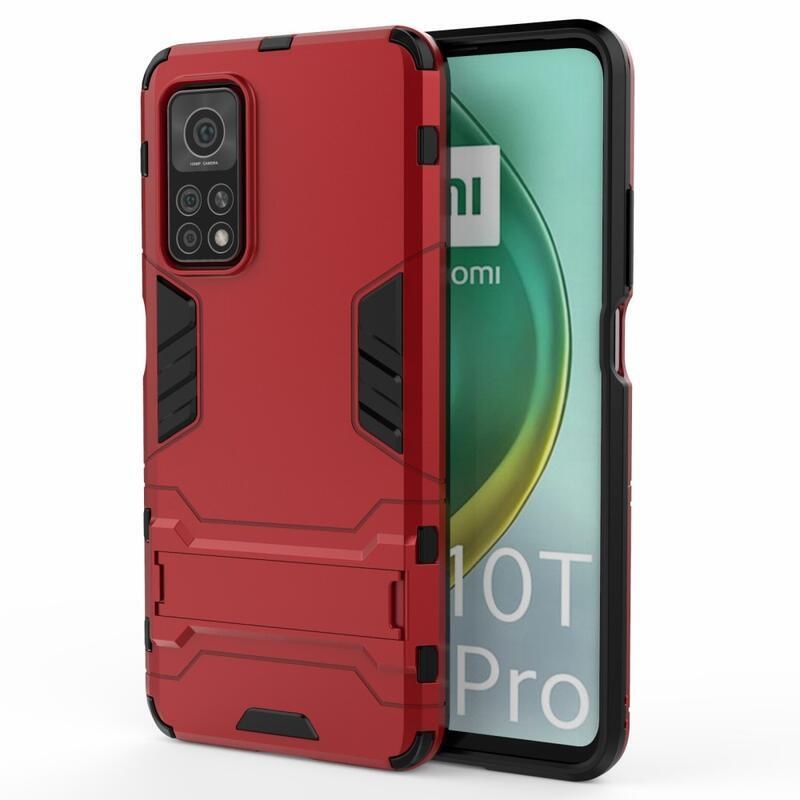 Guard odolný hybridný kryt pre Xiaomi Mi 10T 5G/10T Pro 5G - červený