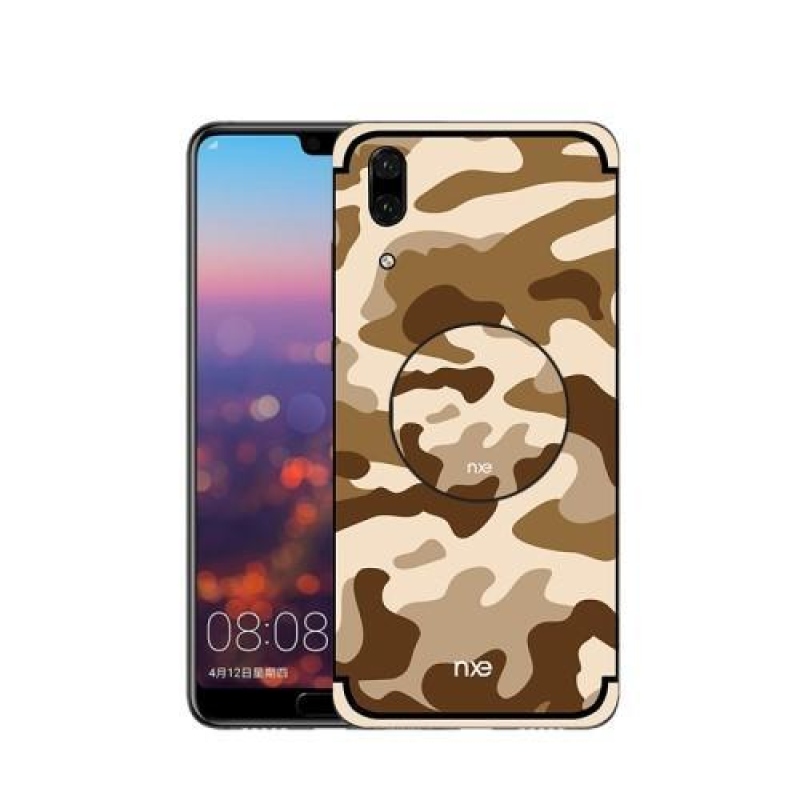 Army hyridný gélový obal na Huawei P20 - hnedý