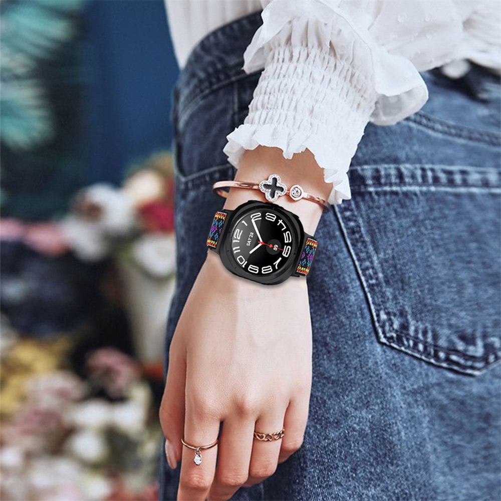Arrow nylonový elastický remienok na Samsung Galaxy Watch9 40mm/44mm - vzor D