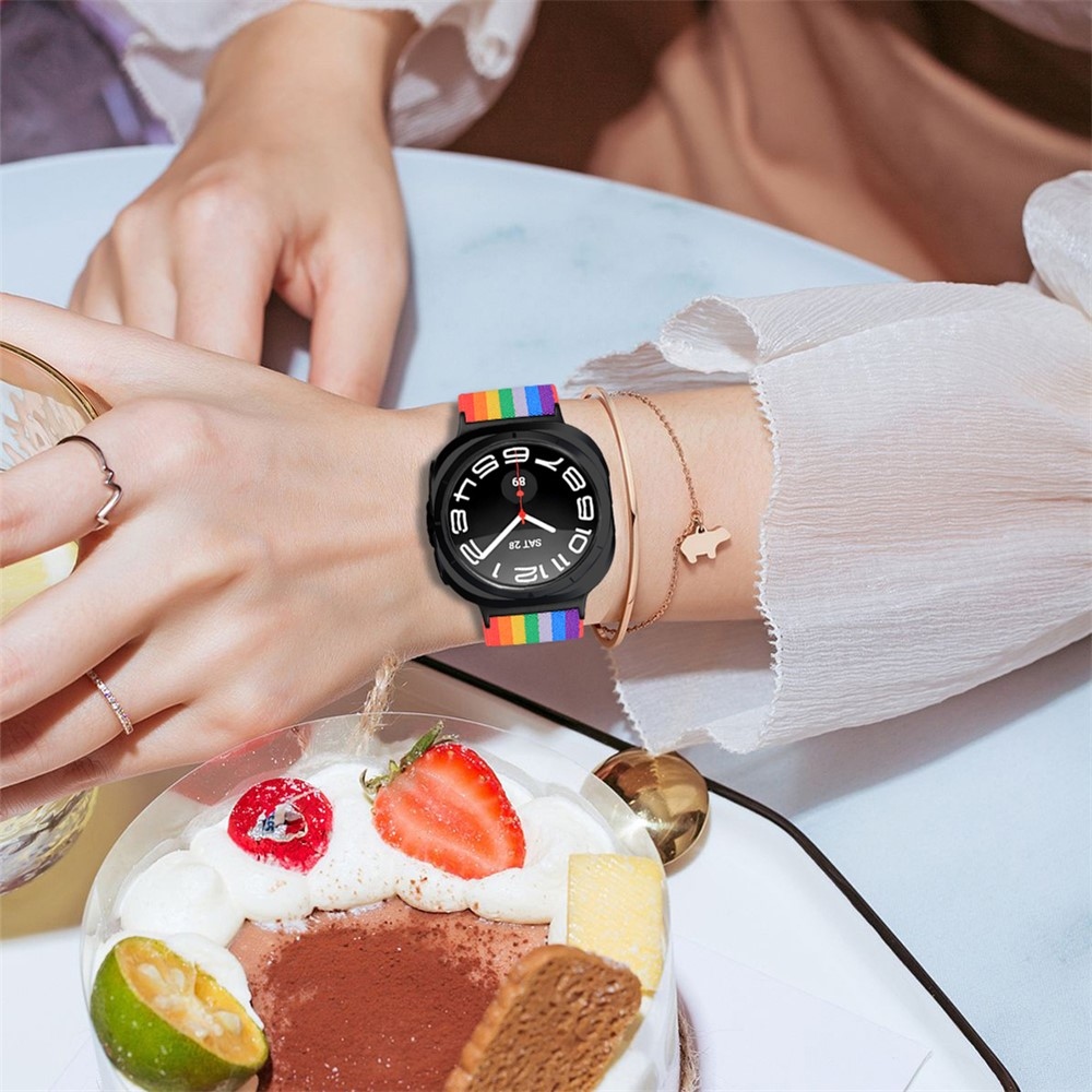 Arrow nylonový elastický remienok na Samsung Galaxy Watch9 40mm/44mm - vzor F