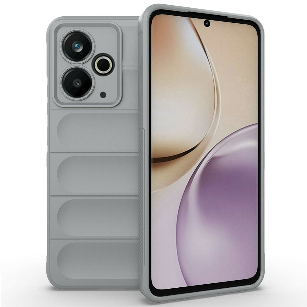 Rugg odolný gélový obal na Realme 14T 5G - svetlosivý