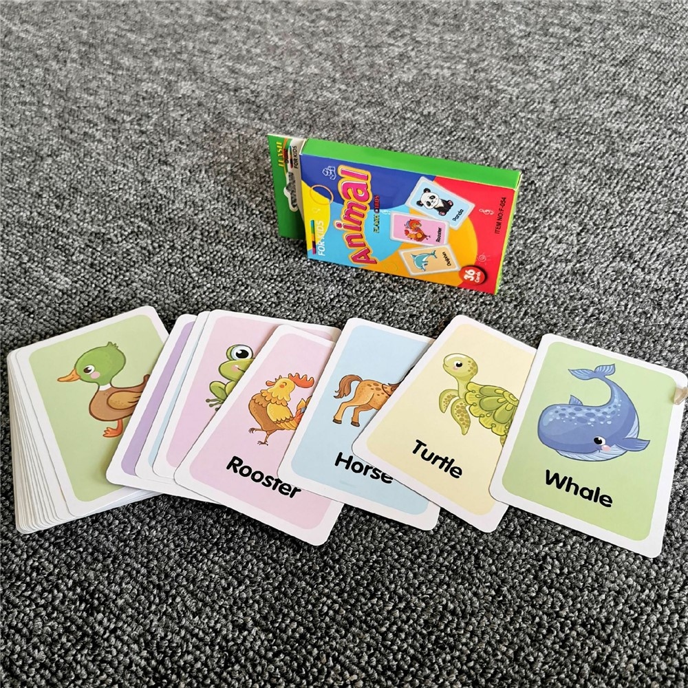 Anglické výukové kartičky (36 ks) so zvieratkami