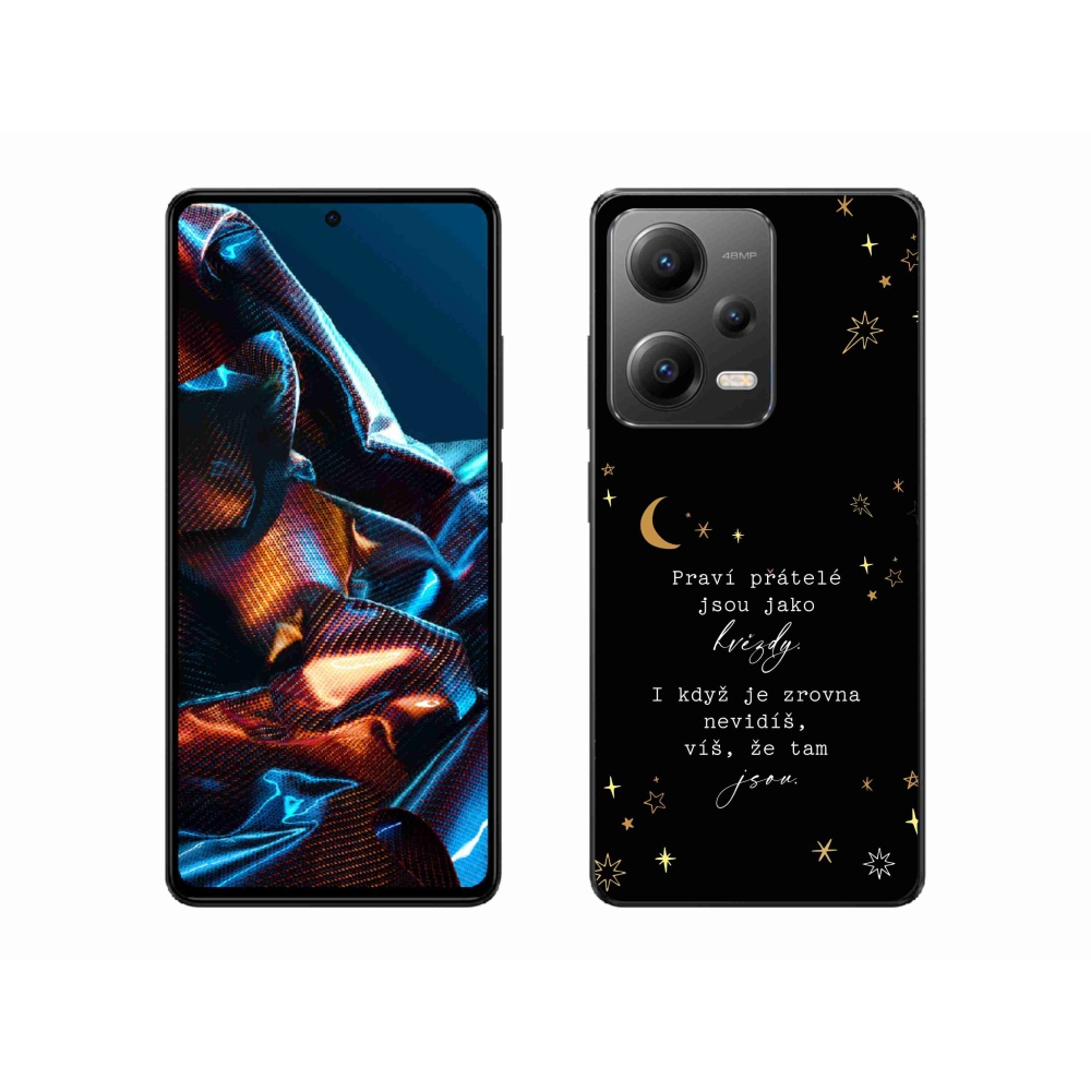 Gélový kryt mmCase na Xiaomi Redmi Note 12 Pro 5G - citát 6 čierne pozadie