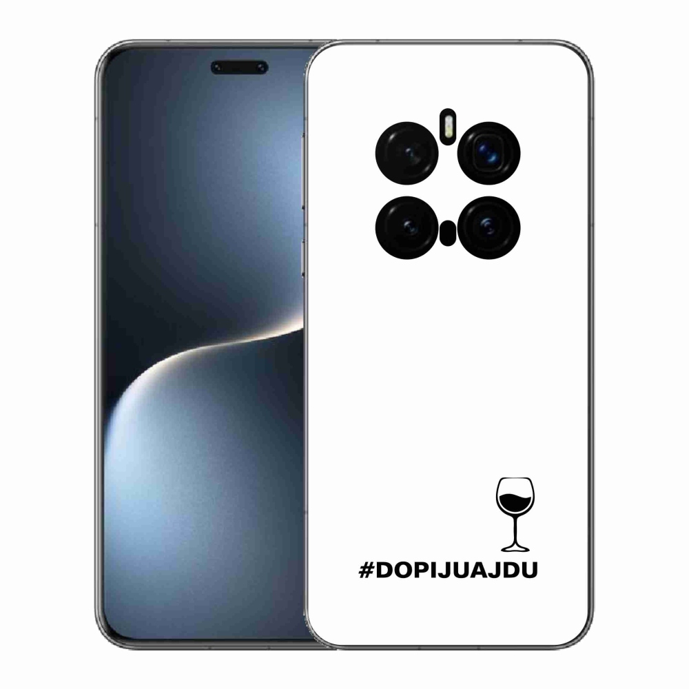 Gélový kryt mmCase na Honor Magic 7 Pro 5G - vínny motív biele pozadie