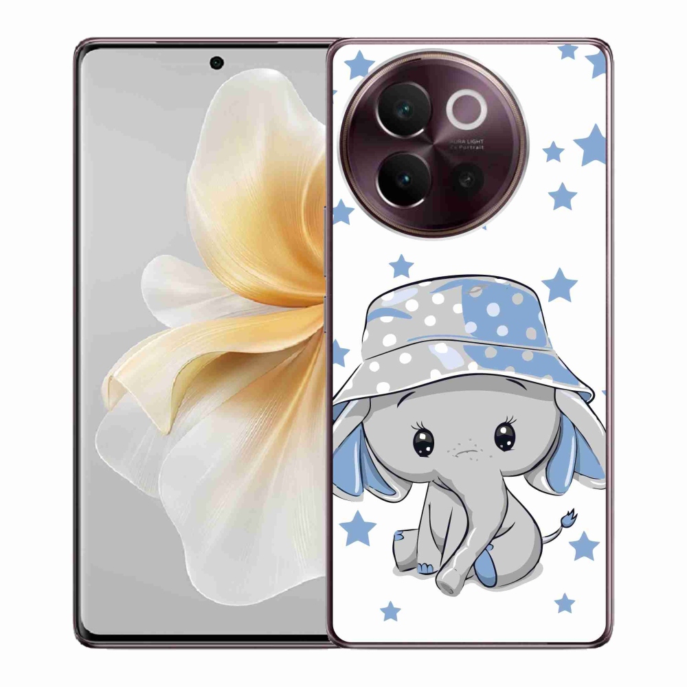 Gélový kryt mmCase na Vivo V40 Lite 5G - modrý slon