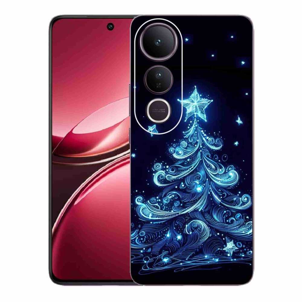 Gélový kryt mmCase na Vivo V50 Lite 4G/5G - neónový vianočný stromček 4