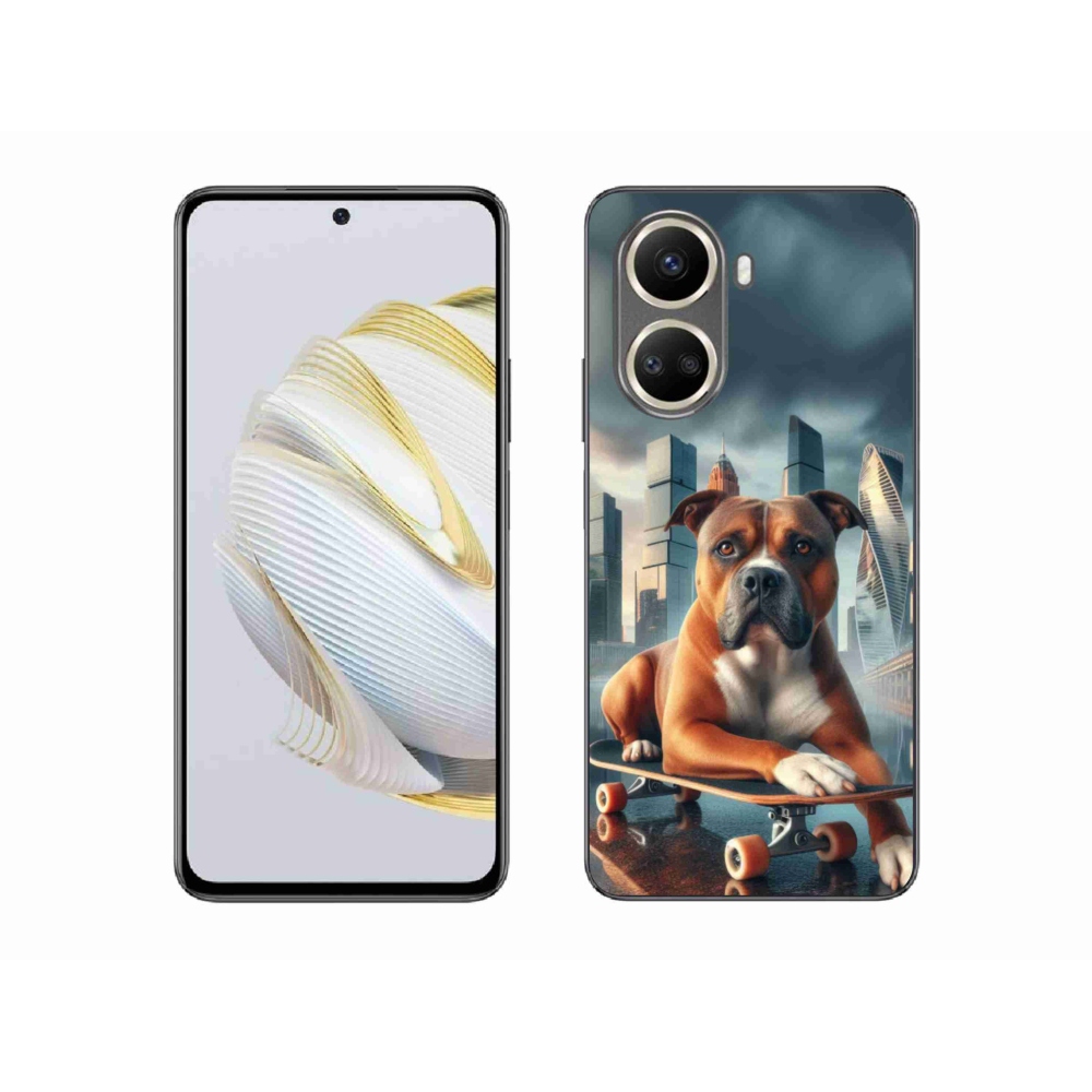 Gélový kryt mmCase na Huawei Nova 10 SE - pes na skateboarde