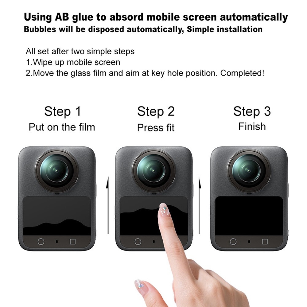 IMAK H Series tvrdené sklo na displej pre Insta360 GO Ultra