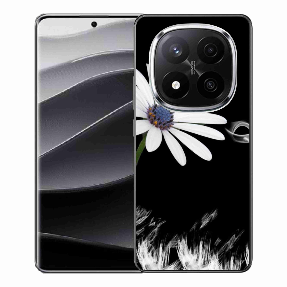 Gélový kryt mmCase na Xiaomi Redmi Note 14 Pro+ 5G - biela kvetina