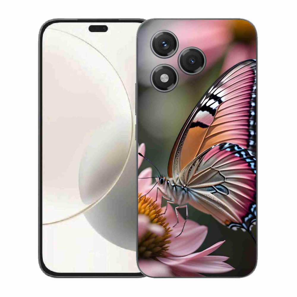 Gélový kryt mmCase na Honor 400 Lite - farebný motýľ