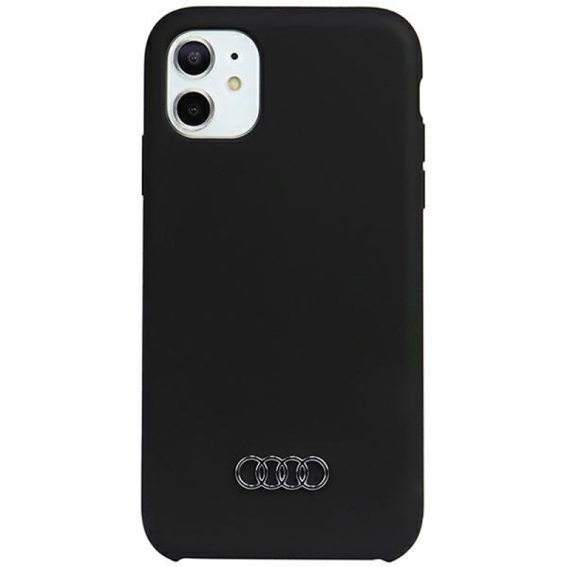 Audi Silicone Zadný Kryt pre iPhone 11/XR Black