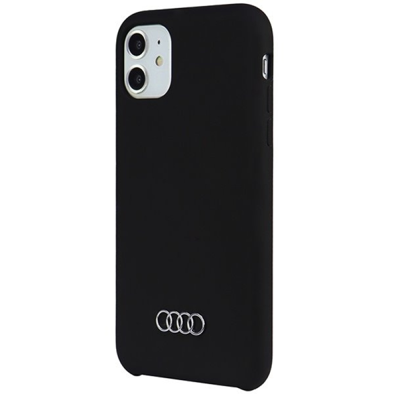 Audi Silicone Zadný Kryt pre iPhone 11/XR Black
