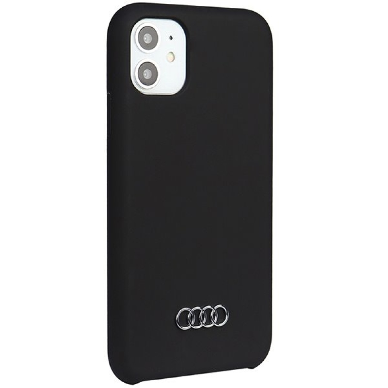 Audi Silicone Zadný Kryt pre iPhone 11/XR Black