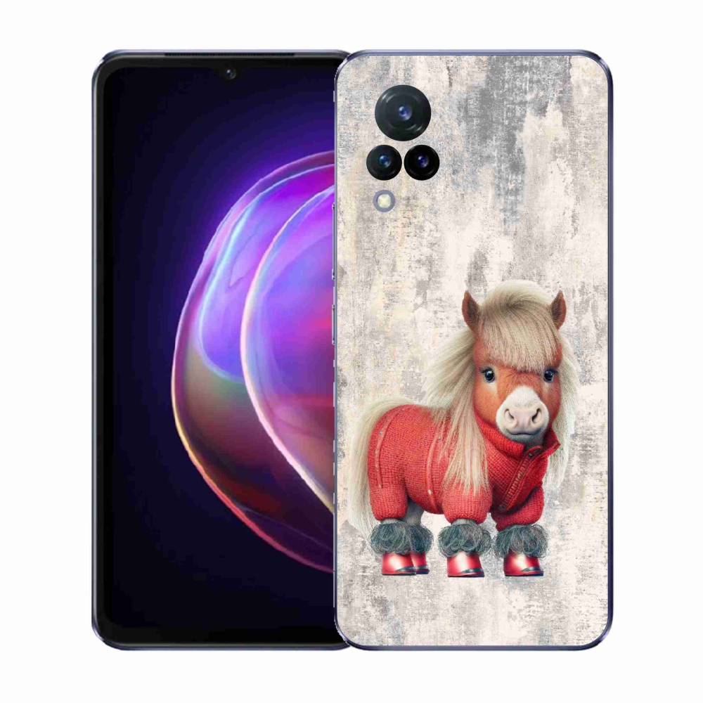 Gélový kryt mmCase na Vivo V21 4G/5G - poník vo svetri