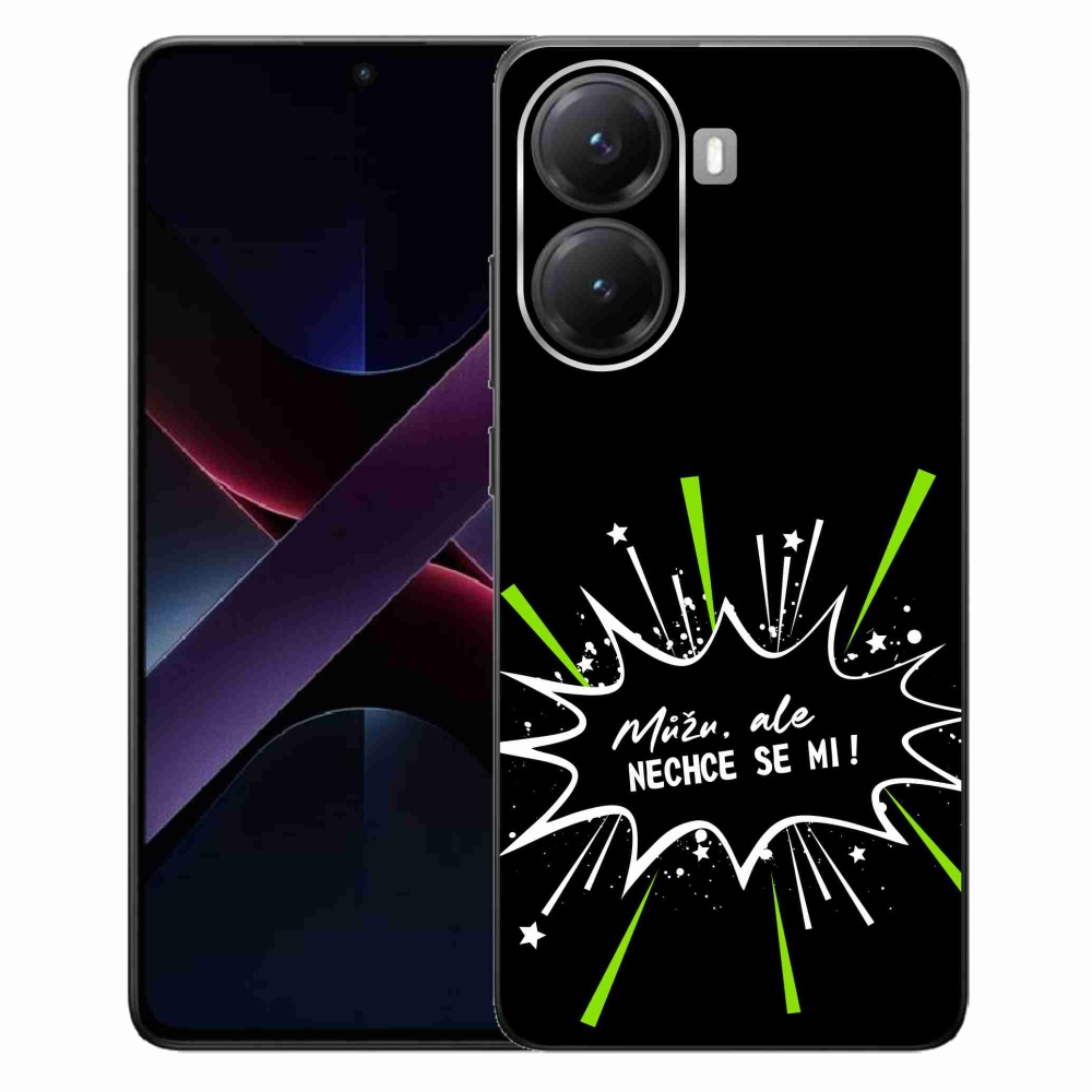 Gélový kryt mmCase na Xiaomi Poco X7 Pro 5G - vtipný text 11 čierne pozadie