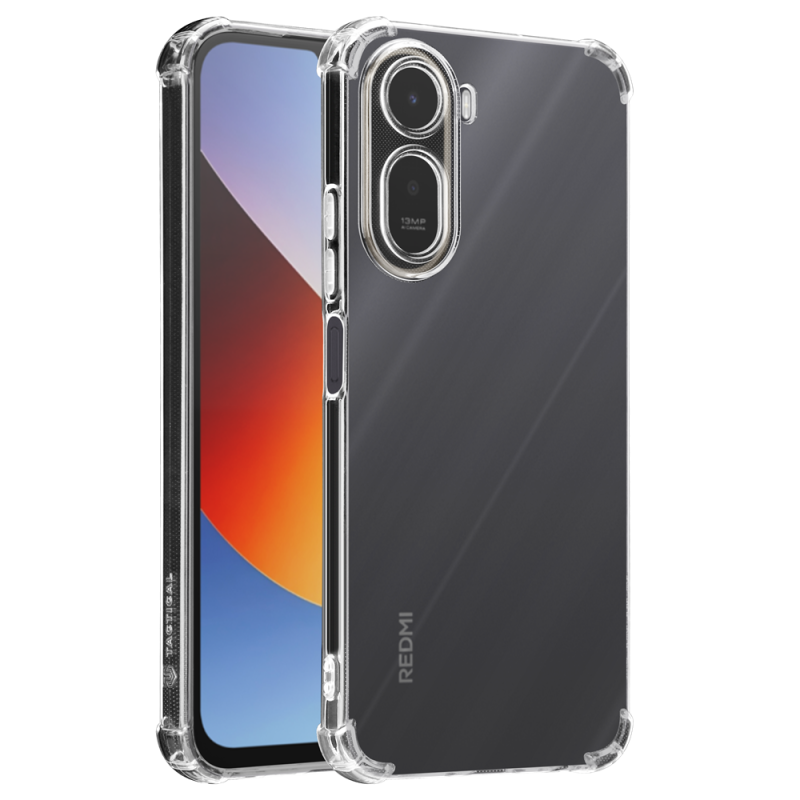 Taktický TPU kryt Plyo pre Xiaomi Redmi A7 Pro – priehľadný